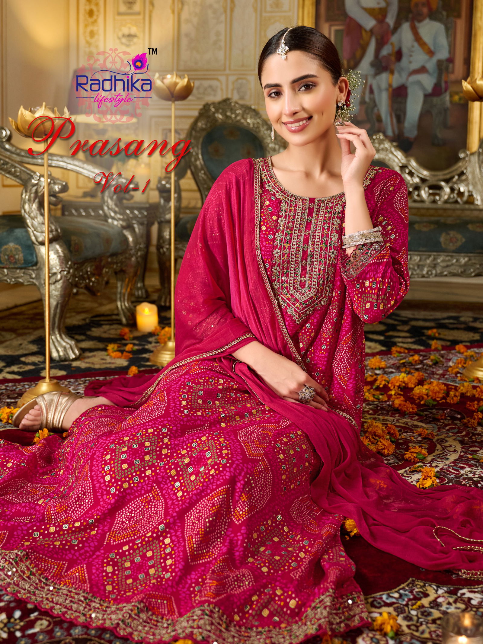 Prasang Vol 1 By Radhika Rayon Foil Printed Kurti With Dupatta Wholesale Online 